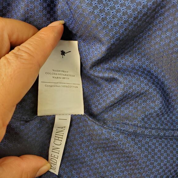 Barabas Blue short sleeve shirt - Size Large - Picture 5 of 5